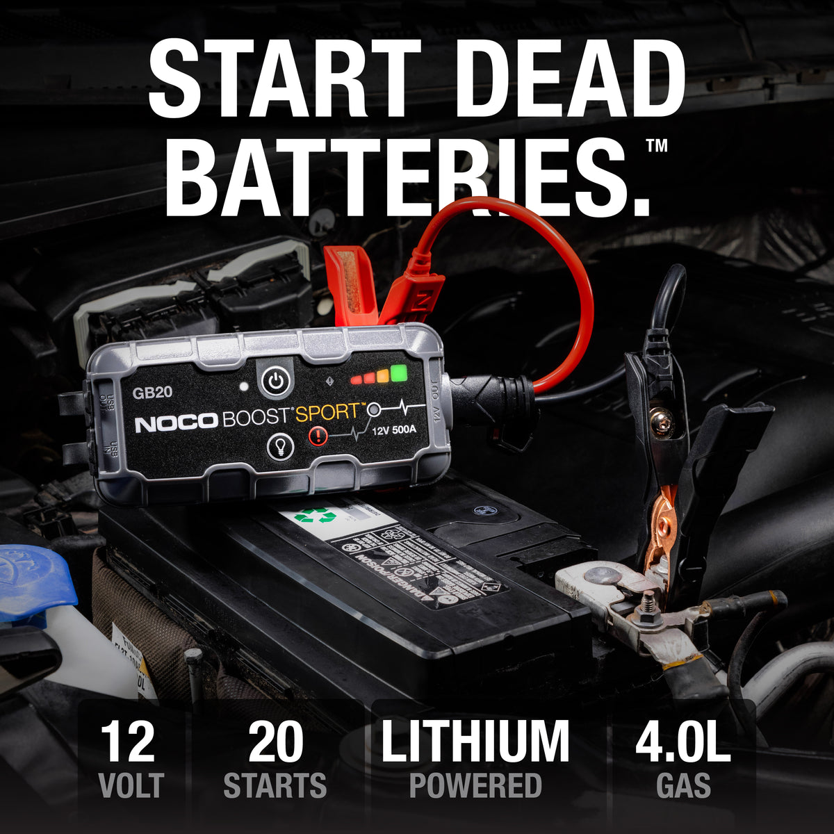 GB20 Boost Sport 500A Jump Starter - official NOCO product image 2
