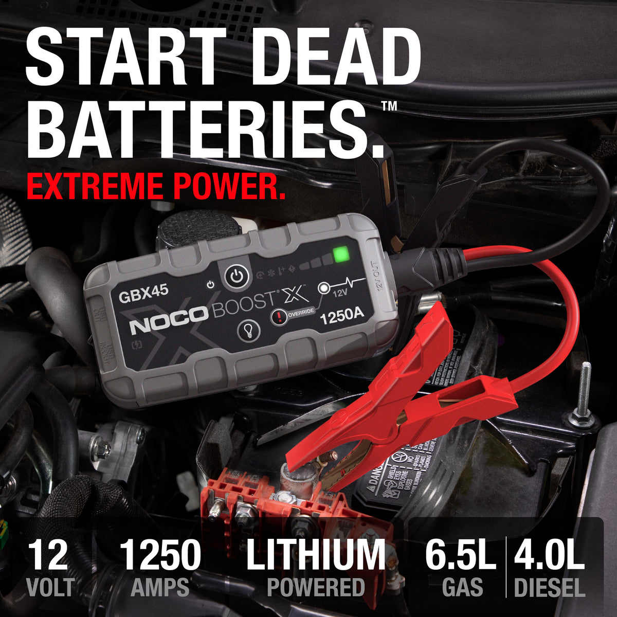 GBX45 Boost X 1250A Jump Starter - official NOCO product image 2
