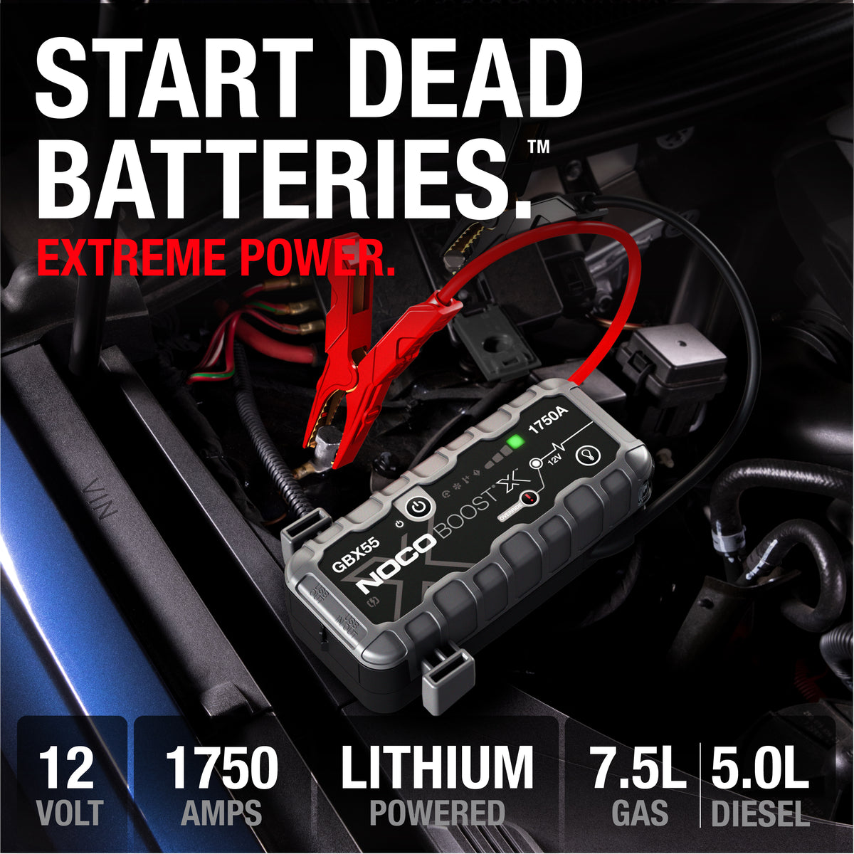 GBX55 Boost X 1750A Jump Starter - official NOCO product image 2