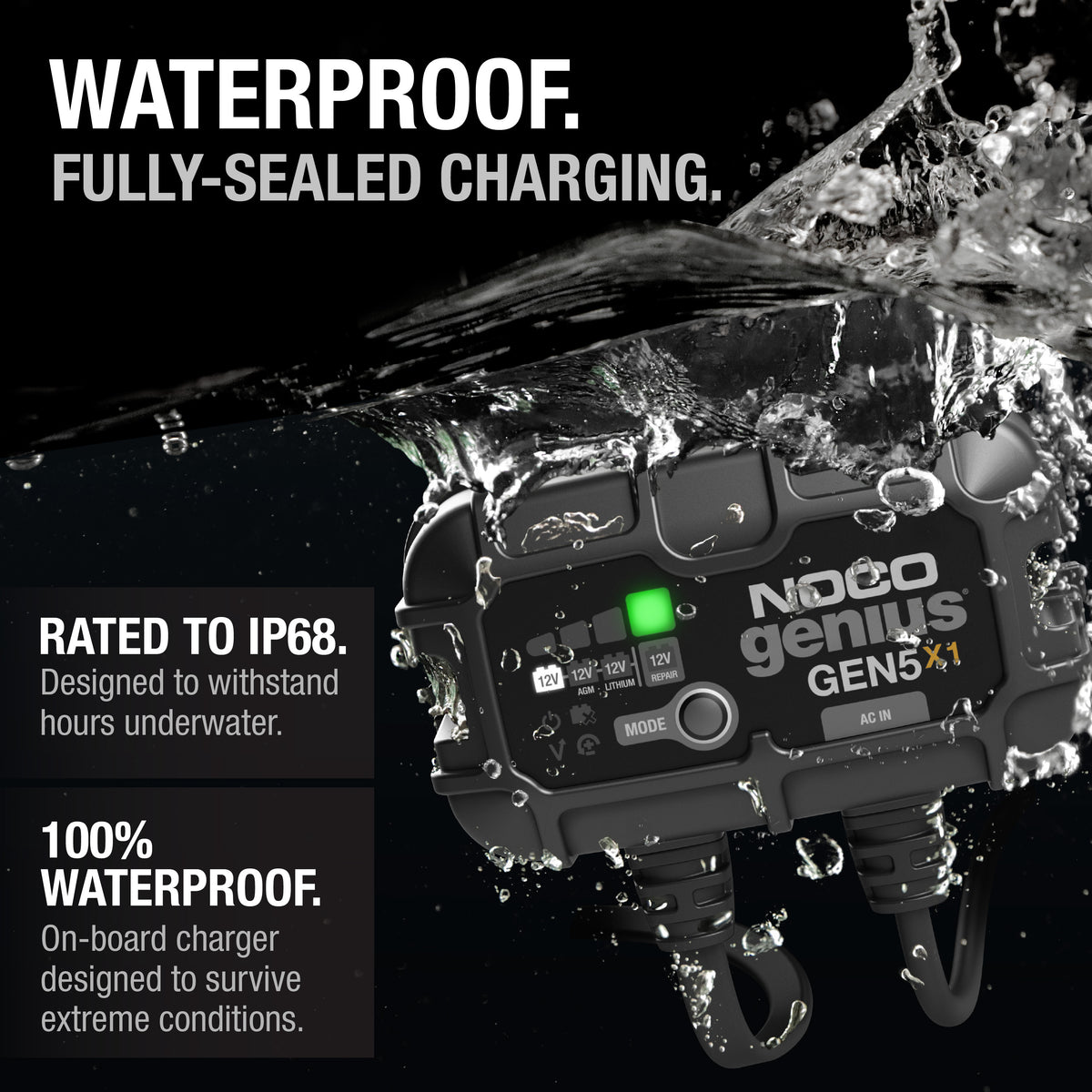 GEN5X1 1-Bank 5A Onboard Battery Charger - official NOCO product image 3
