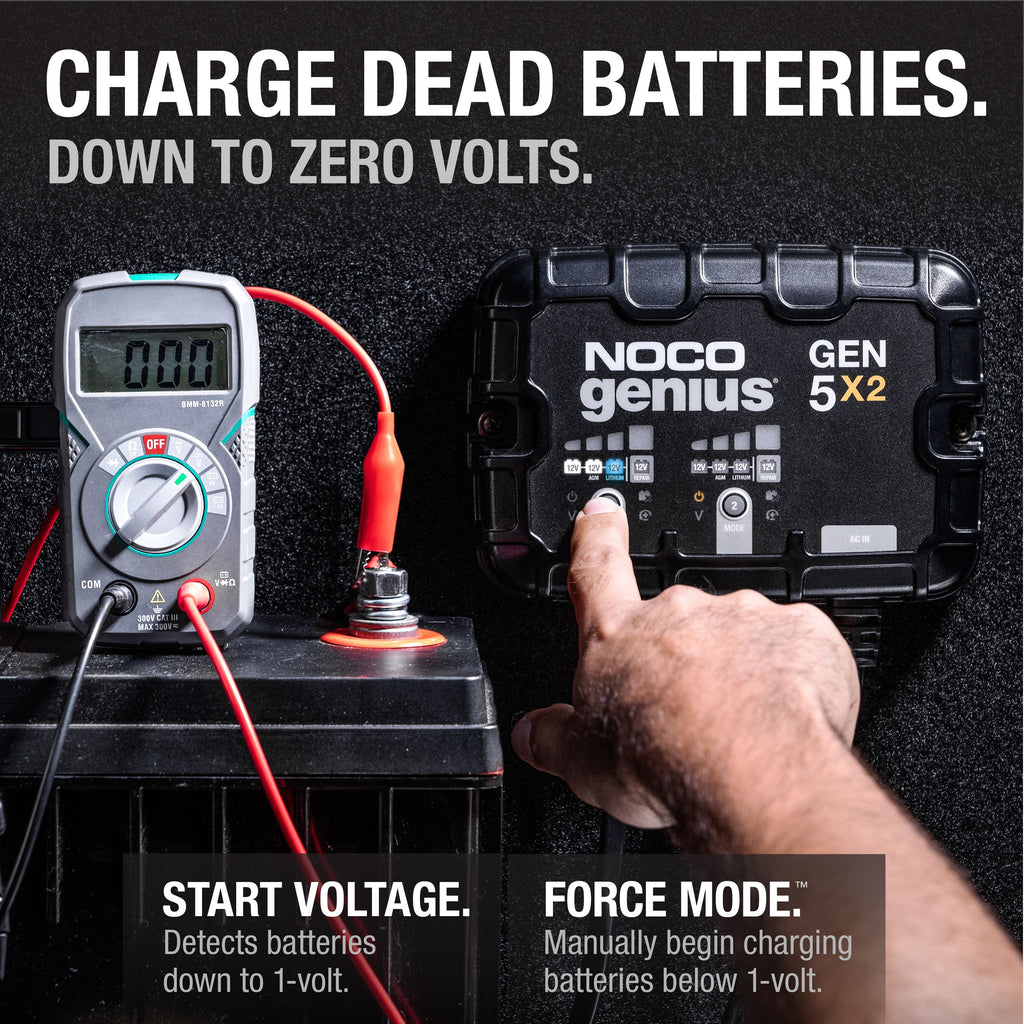 GEN5X2 2-Bank 10A Onboard Battery Charger - official NOCO product image 5