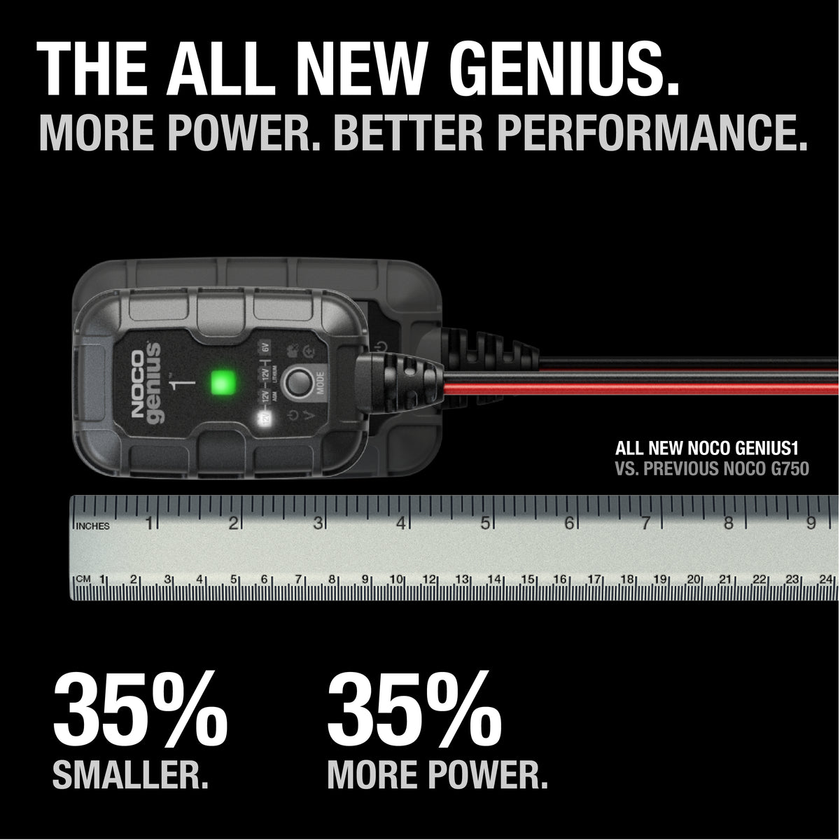 GENIUS1 1A Battery Charger - official NOCO product image 2