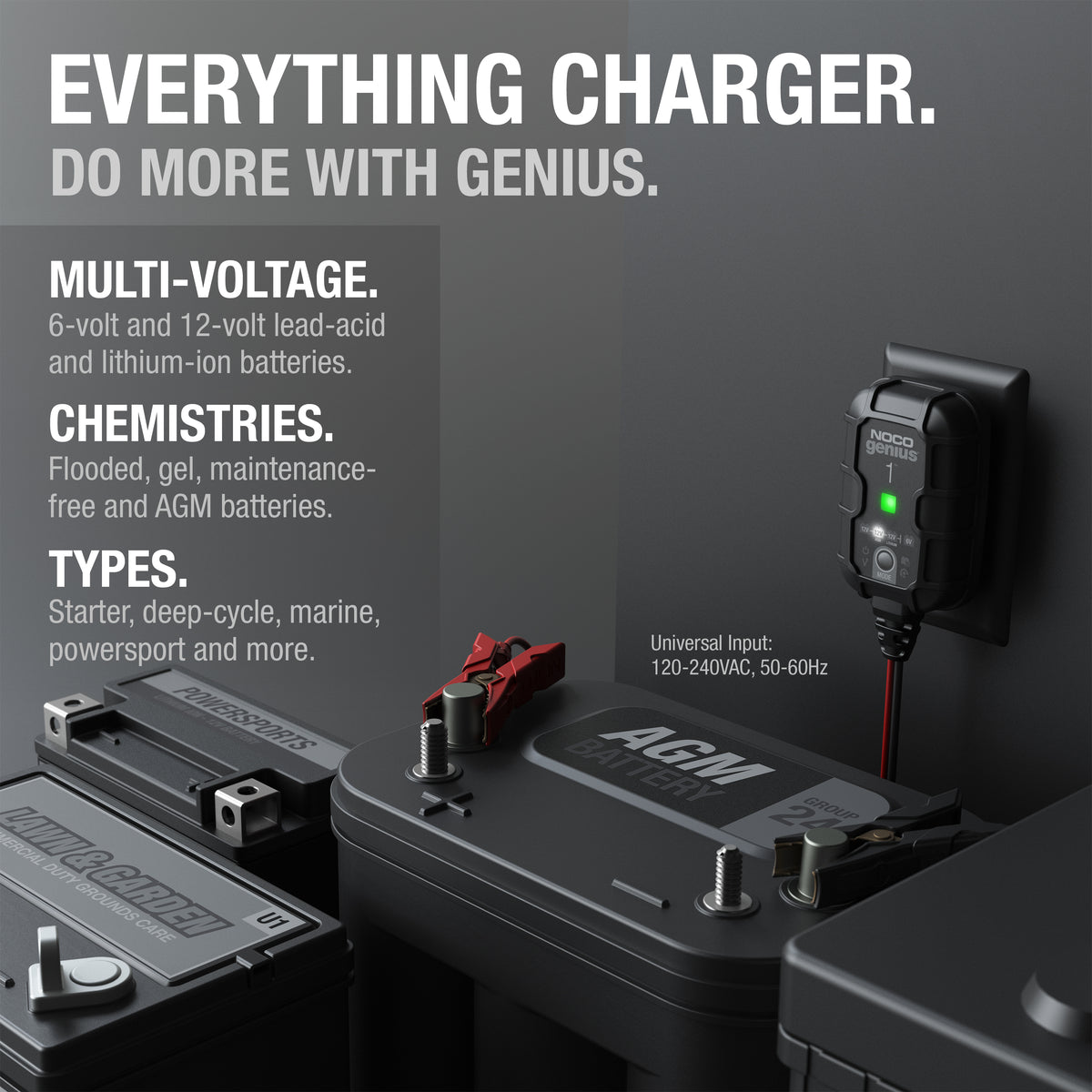 GENIUS1 1A Battery Charger - official NOCO product image 5