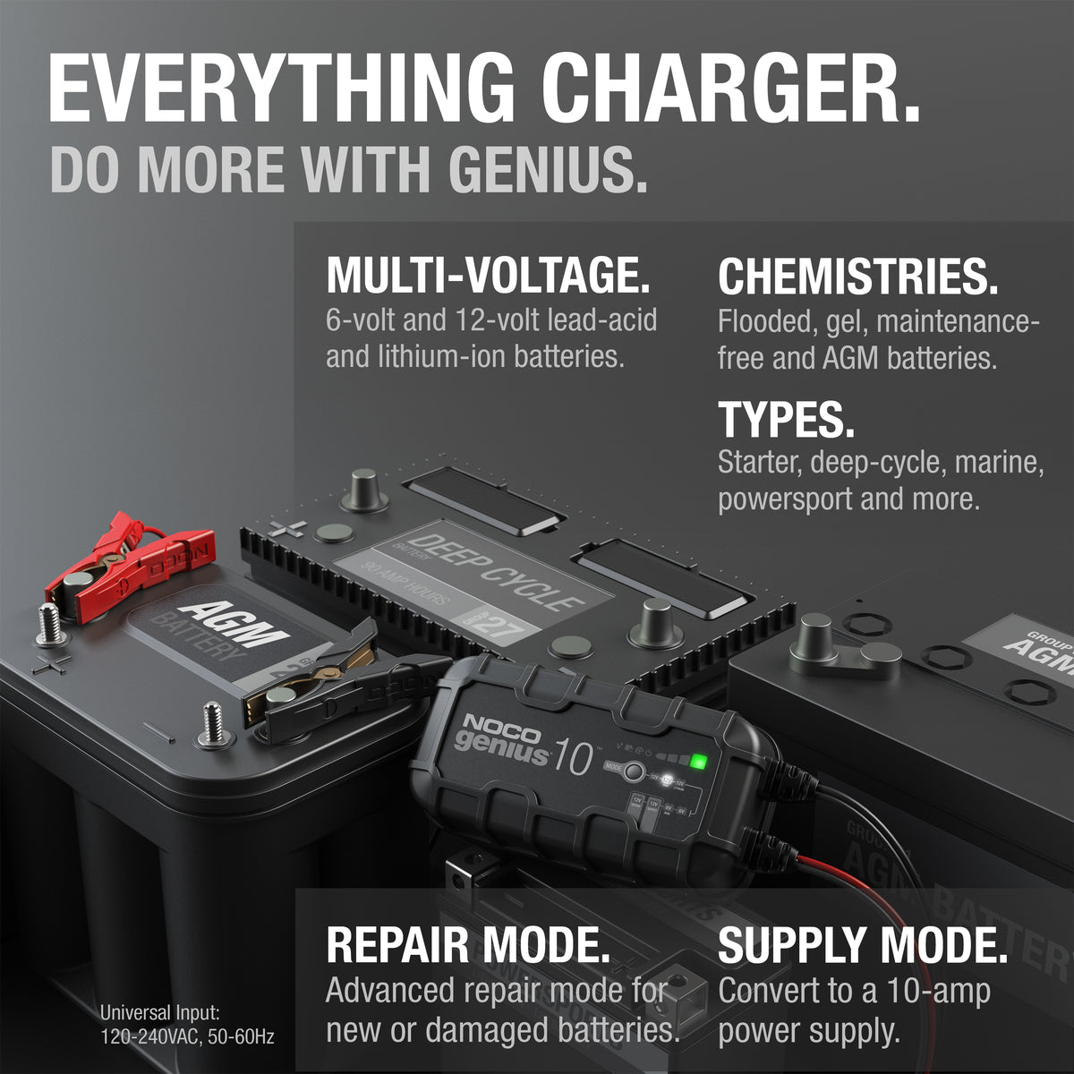 GENIUS10 10A Battery Charger - official NOCO product image 5