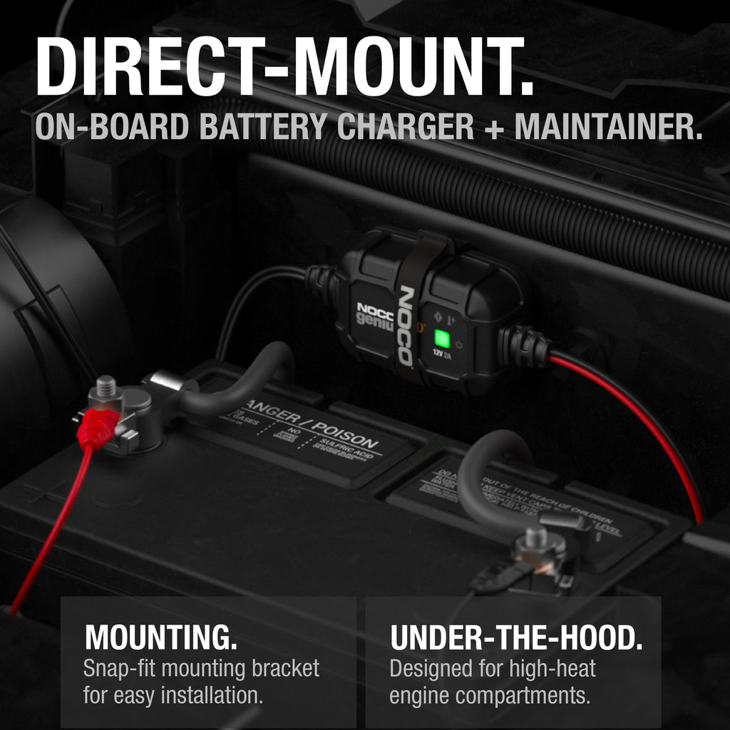 GENIUS2D 2A Direct-Mount Battery Charger - official NOCO product image 2