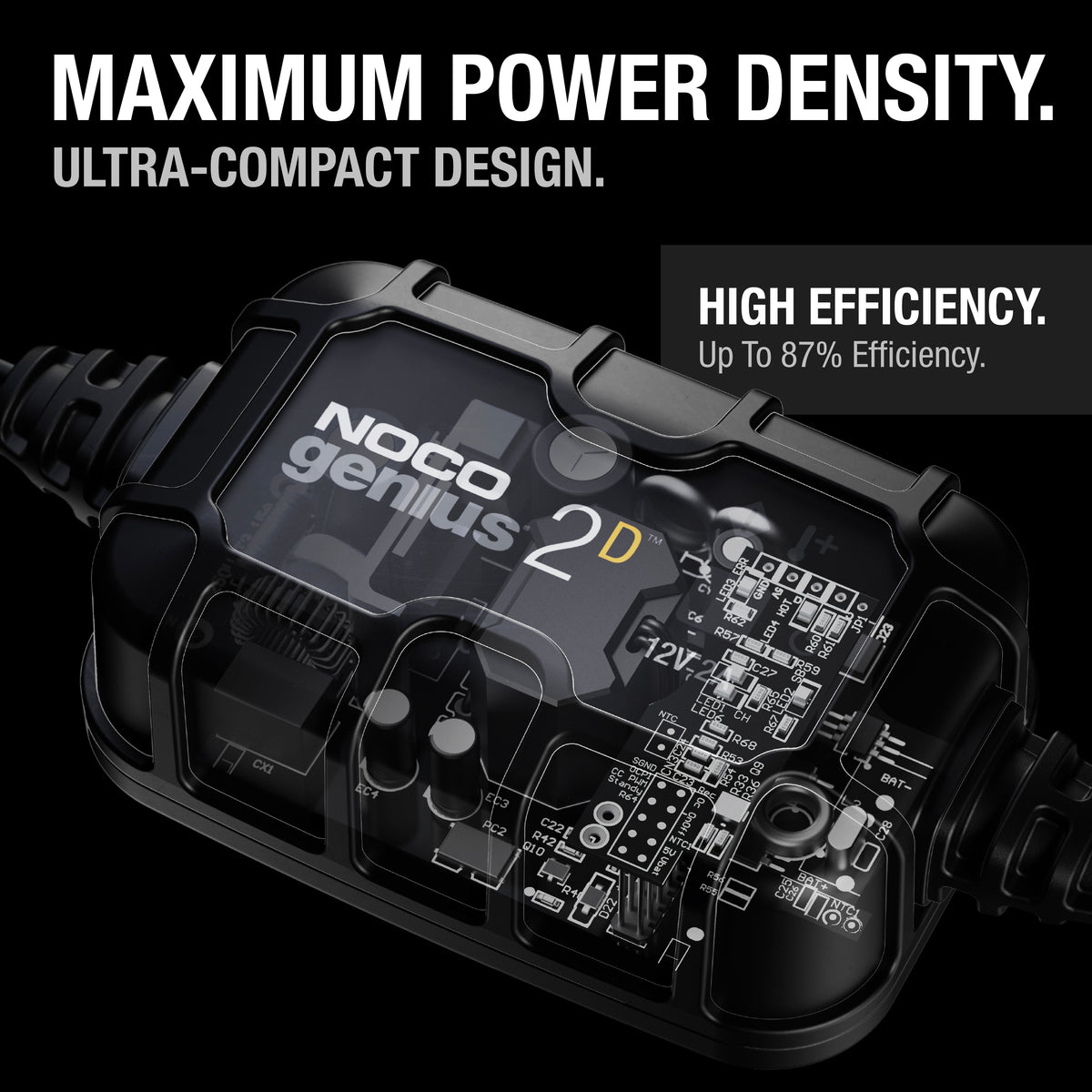 GENIUS2D 2A Direct-Mount Battery Charger - official NOCO product image 3