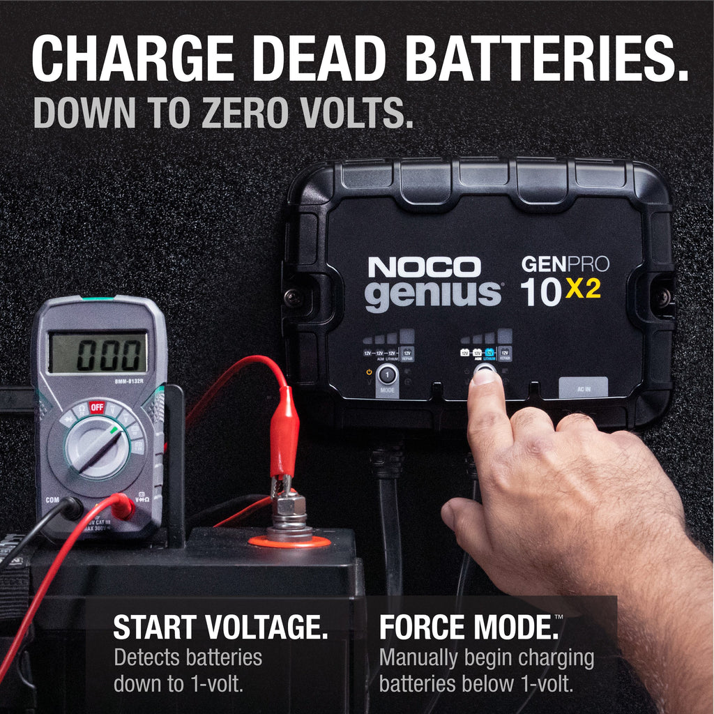 GENPRO10X2 2-Bank 20A Onboard Battery Charger - official NOCO product image 5