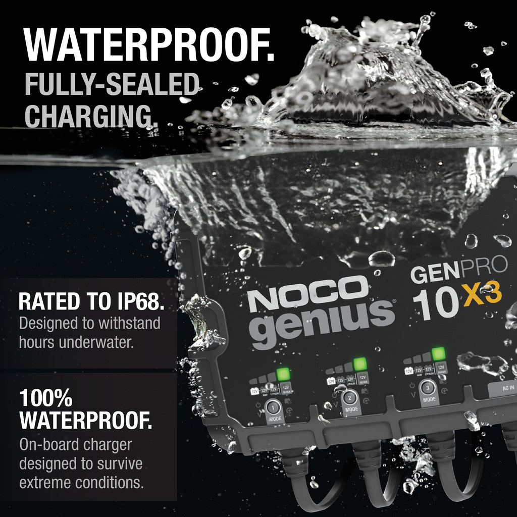 GENPRO10X3 3-Bank 30A Onboard Battery Charger - official NOCO product image 3