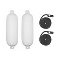 6' X 22' BG FENDER 2 PK.WHITE W/BLK