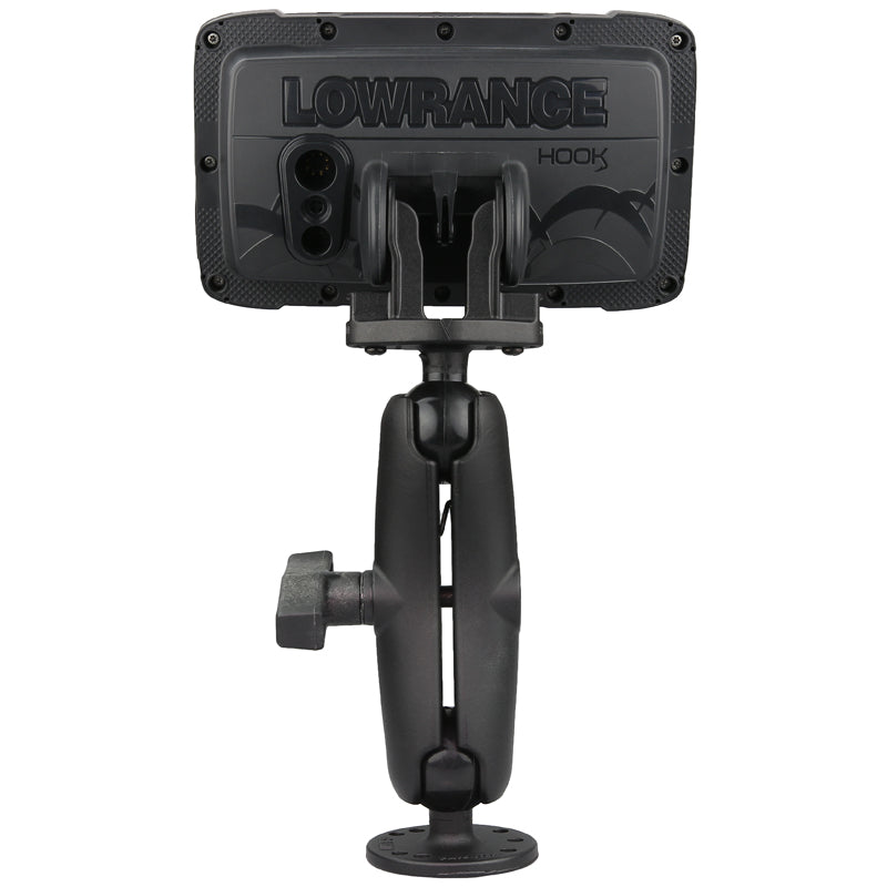 RAM® Double Ball Mount for Lowrance Eagle 4 & 5, Hook² & Reveal 5 - official product image 2