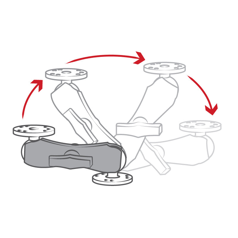 RAM® Double Socket Arm - C Size Medium - official product image 4