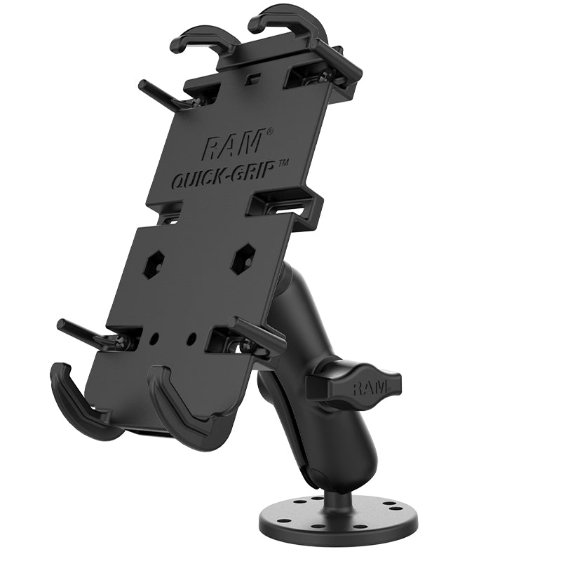 RAM® Quick-Grip™ XL Spring-Loaded Phone Mount with Drill-Down Base - official product image 2