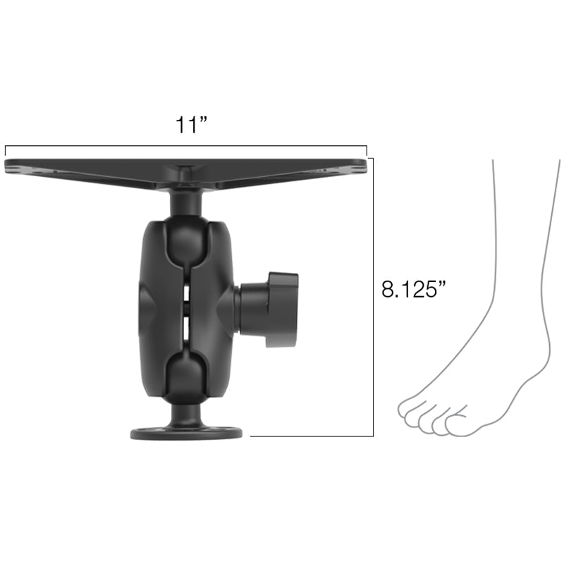RAM® Large Marine Electronics Mount - D Size Short - official product image 2