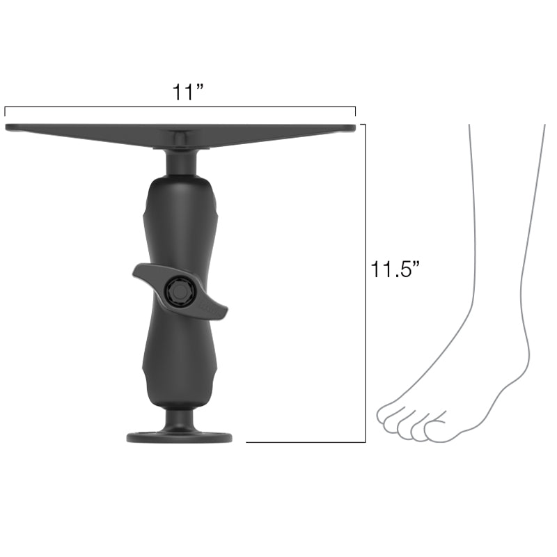 RAM® Large Marine Electronics Mount - D Size Medium - official product image 2