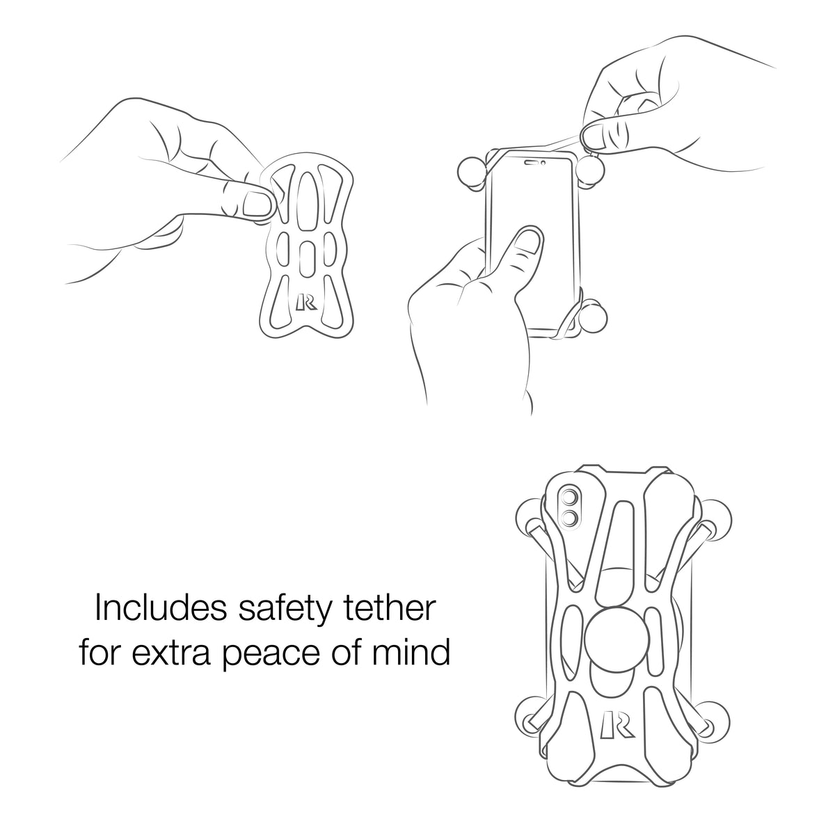 RAM® X-Grip® Large Phone Holder with Ball - B Size - official product image 6