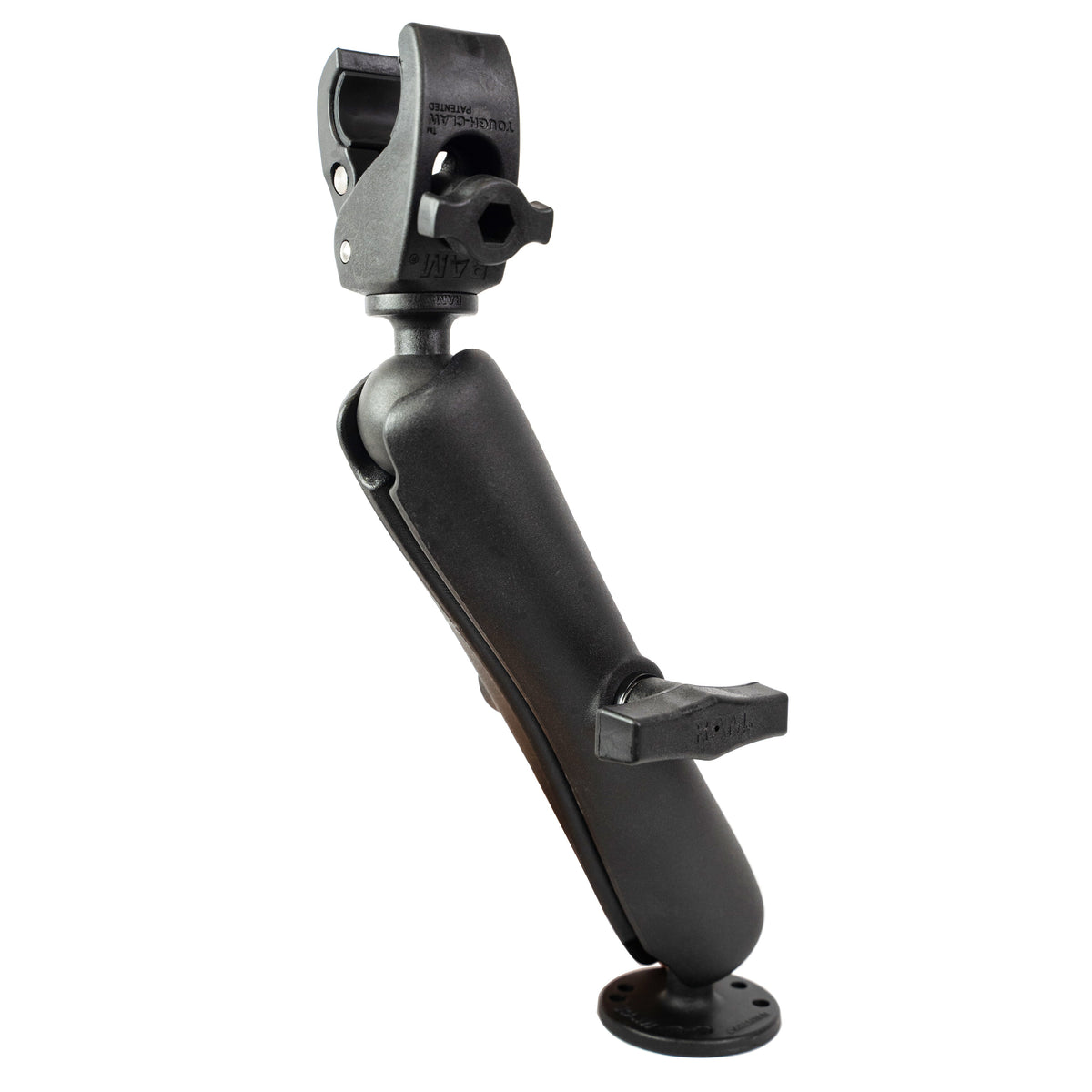 RAM® Trolling Motor Stabilizer - Tough-Claw™ .625" - 1.14" Long Arm - official product image 1