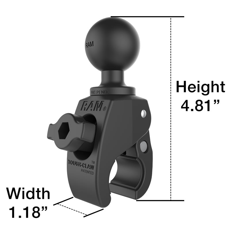 RAM® Tough-Claw™ Small Clamp Ball Base - official product image 2