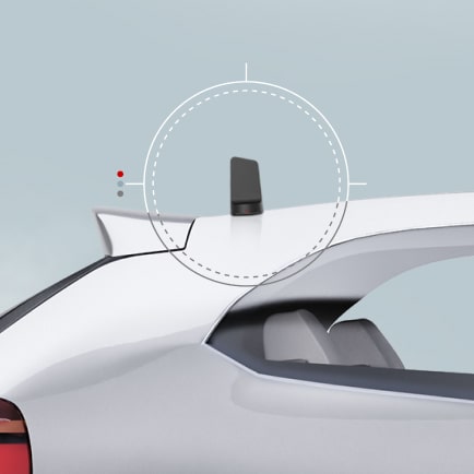 weBoost Drive Reach - drive reach antenna on roof of SUV - view 2
