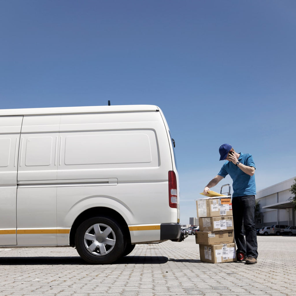 weBoost Drive Reach Fleet - van with weboost antenna