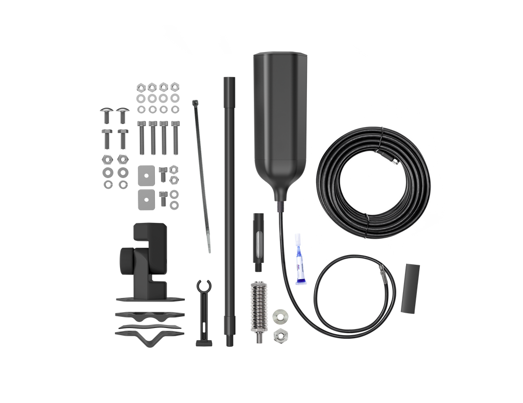 weBoost Overland Antenna and Mounting Bracket - Overland Antenna and Mounting Bracket Knolling Image