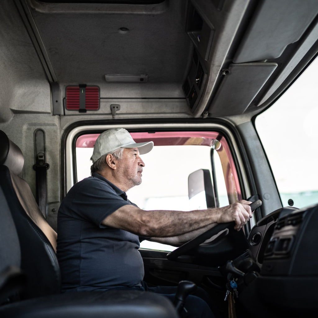 weBoost Drive Reach OTR - man in his truck