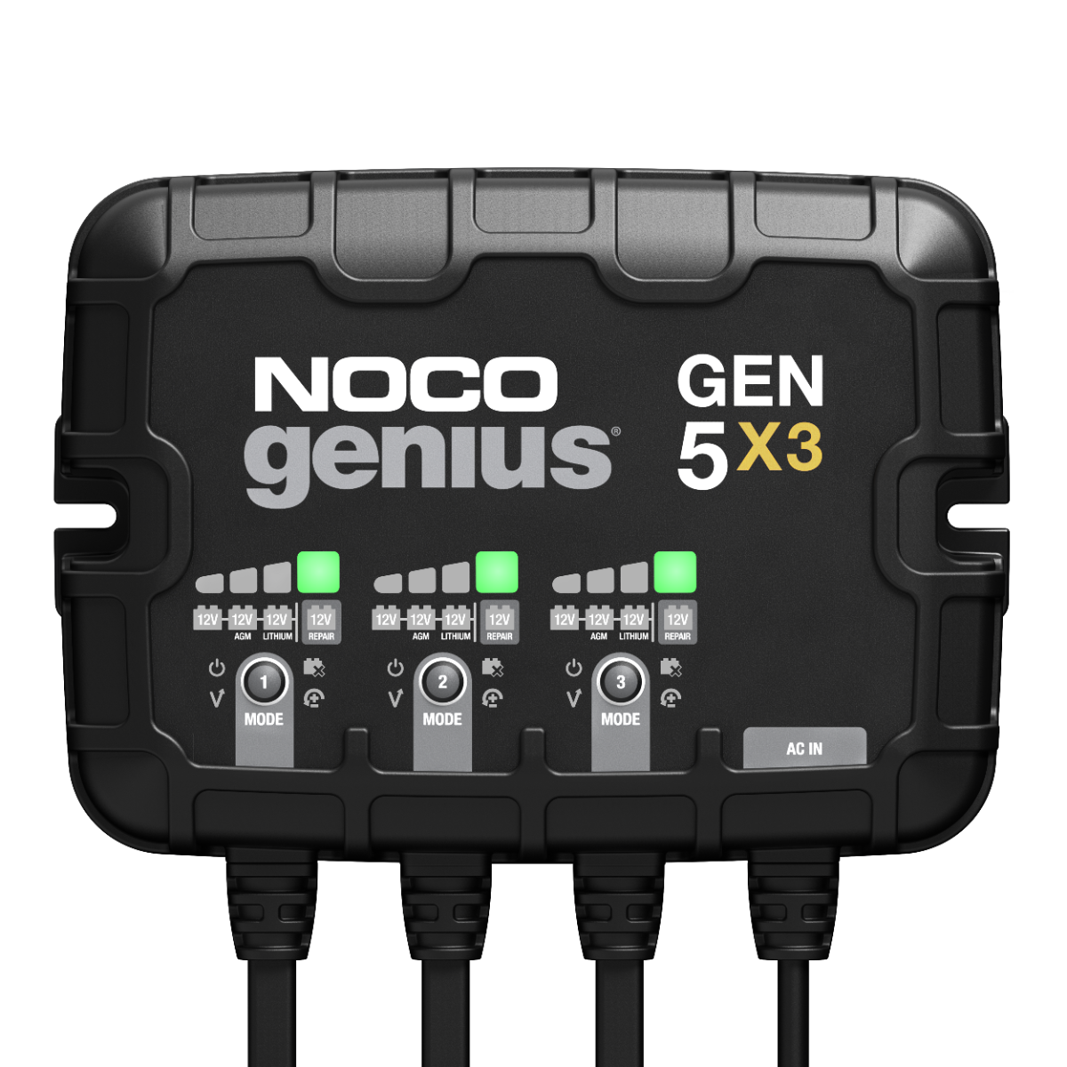 GEN5X3 3-Bank 15A Onboard Battery Charger - official NOCO product image 1